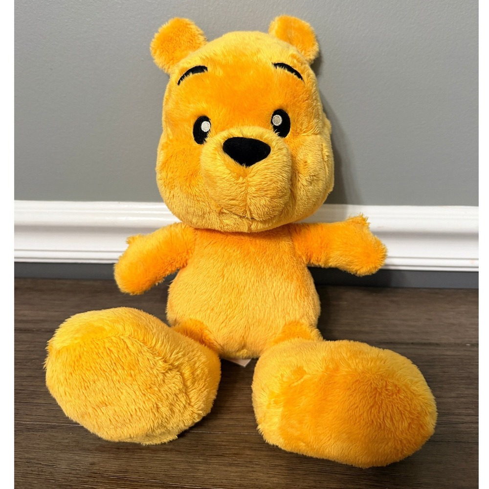 Disney Parks Winnie the Pooh Big Foot Plush Stuffed Animal Yellow Bear 1
